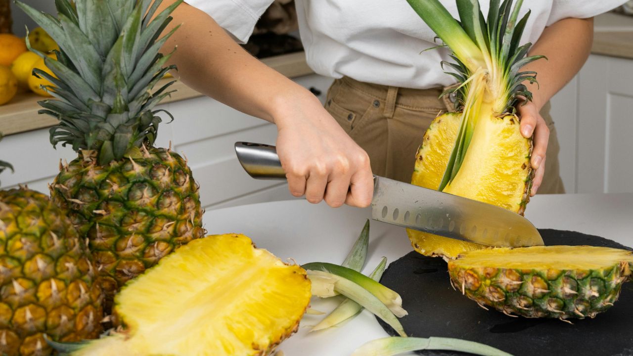 Pineapple Sausage Sweet And Savory Taste