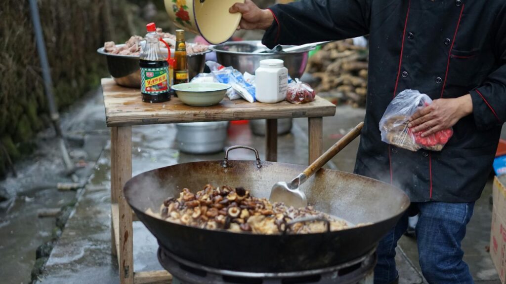Traditional faggits food Cooking Method